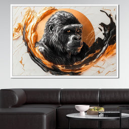 Majestic Primate Reflection - NicheCanvas