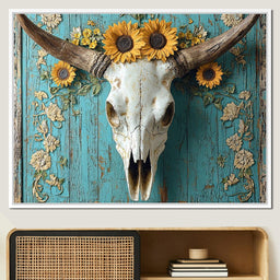 Sunflowers on Rustic Vibes - NicheCanvas