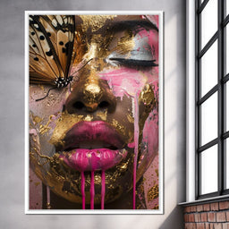 Golden Monarch Radiance - NicheCanvas