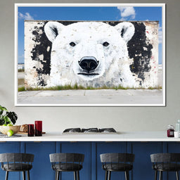 Street Art - Polar Bear - NicheCanvas
