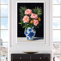 Blossoms In Porcelain Bliss - NicheCanvas