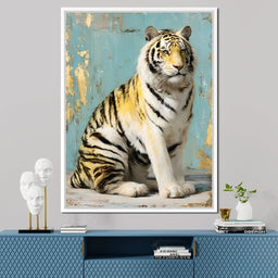 Regal Tiger Portrait Elegance - NicheCanvas