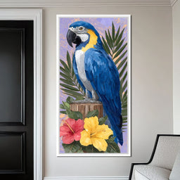 Tropical Parrot Gaze - NicheCanvas