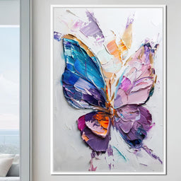 Iridescent Butterfly Euphoria - NicheCanvas