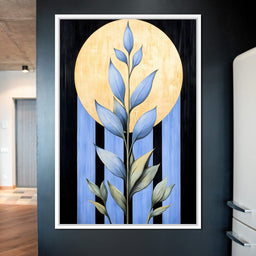 Golden Glow Leaf Reverie - NicheCanvas