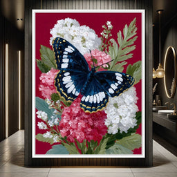 Midnight Butterfly Garden Bouquet - NicheCanvas