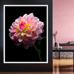 Radiant Dahlia Petals Macro Glow - NicheCanvas