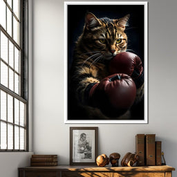 Cat Pugilist - NicheCanvas