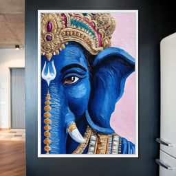 Lord Ganesha Blue Majesty - NicheCanvas