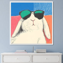 Chill Bunny in Shades - NicheCanvas