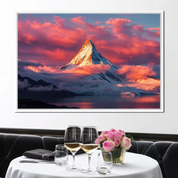 Snow Throne at Sunrise - TooplesArt - NicheCanvas