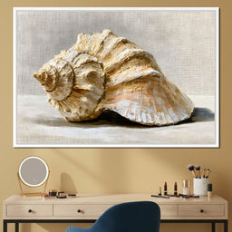 Tidal Rhythms of Coastal Shell - NicheCanvas