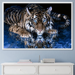 Silent Tiger of the Deep Water - NicheCanvas
