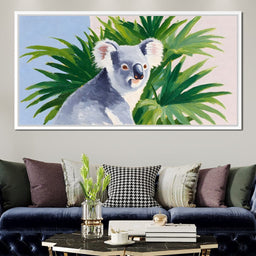 Koala Among Verdant Leaves - NicheCanvas