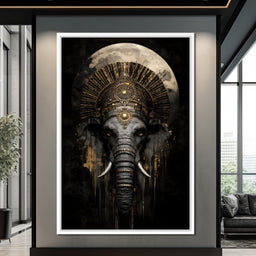 Golden Pharaoh Elephant King - NicheCanvas