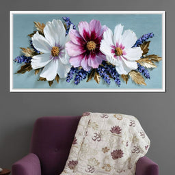 Impasto Floral Petals Bouquet - NicheCanvas