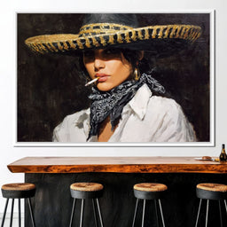 Smoky Bandit Hat Portrait - NicheCanvas
