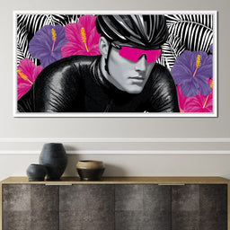 Tropical Cyclist Neon Momentum - NicheCanvas
