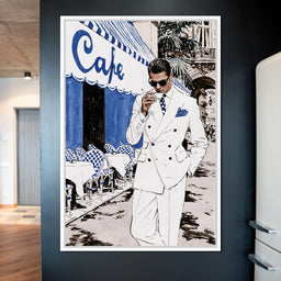 Espresso Break on the Boulevard - NicheCanvas