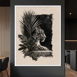 Feline Watch Over Stone Wall - NicheCanvas