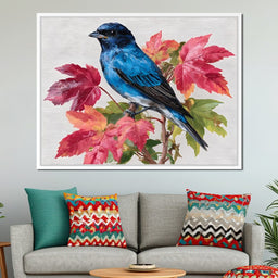 Bluebird Autumn Elegance - NicheCanvas