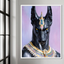 Golden Jackal Pharaoh Guardian - NicheCanvas