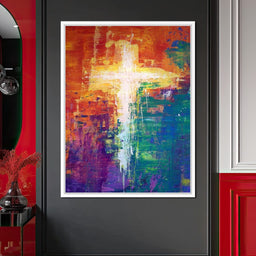 Abstract Cross - NicheCanvas