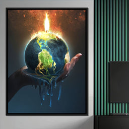 Holding the Earth - NicheCanvas