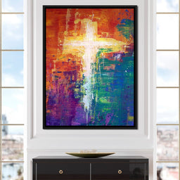 Abstract Cross - NicheCanvas
