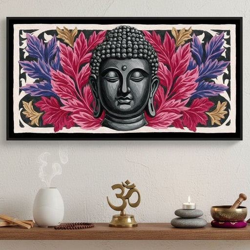 Tranquil Buddha Floral Reverie Canvas Print