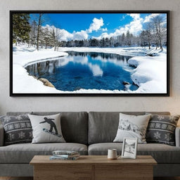 Crystal Winter Lake Reflections