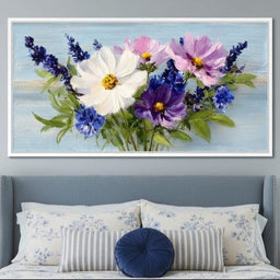 Oil Bouquet Pastel Meadow Flowers