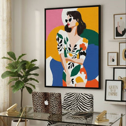 Retro Chic Diva Color Pop Portrait