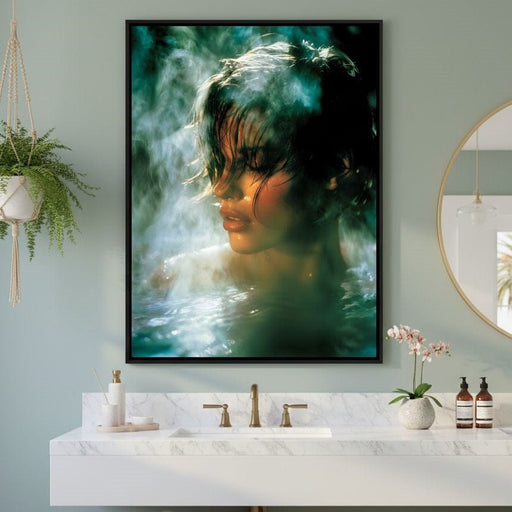 Steam Kiss Above Quiet Waters Canvas Print