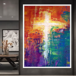 Abstract Cross - NicheCanvas