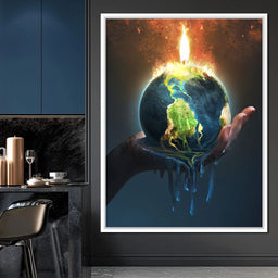 Holding the Earth - NicheCanvas