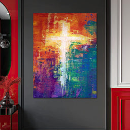 Abstract Cross - NicheCanvas