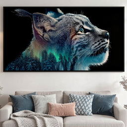 Aurora Lynx Spirit Portrait