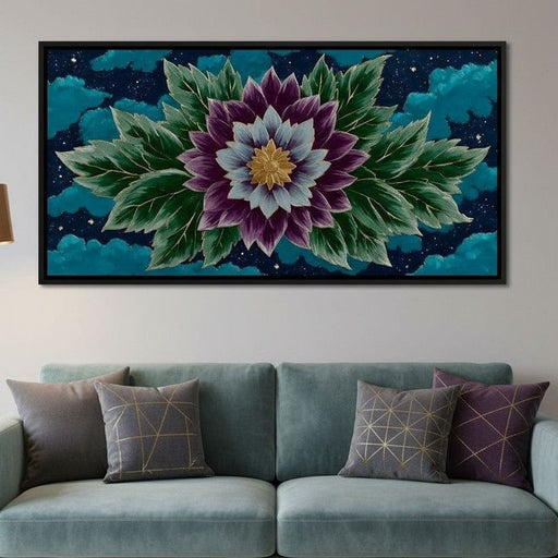 Celestial Nightflower Dream Canvas Print