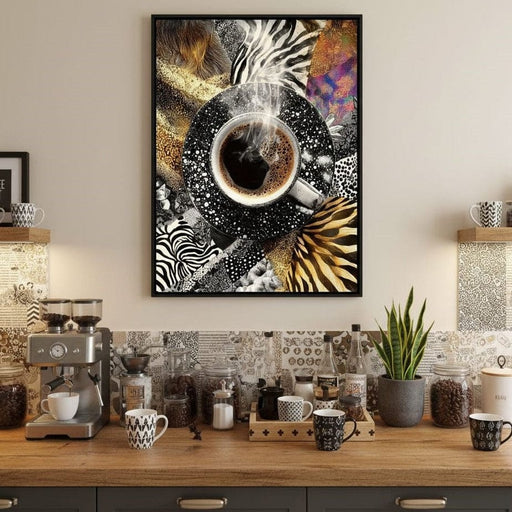 Cosmic Coffee Safari Dream Canvas Print