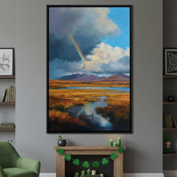 Rainbow Over Highland Moorland