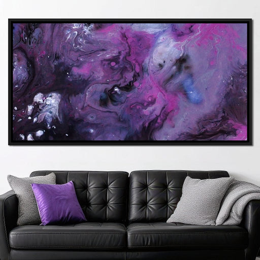 Abstract Purple & Black Canvas Print