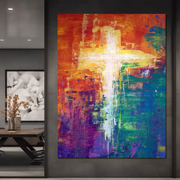 Abstract Cross - NicheCanvas