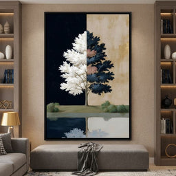 Dual Seasons Reflected Tree
