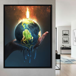 Holding the Earth - NicheCanvas