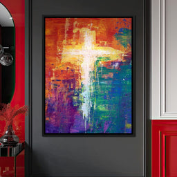 Abstract Cross - NicheCanvas