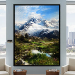 Majestic Alpine Snowbound Peak