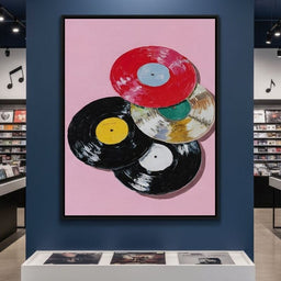 Retro Vinyl Record Pop Splash