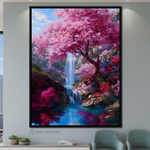 Cherry Cascade Dream Valley Canvas Print