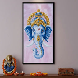 Sacred Blue Ganesha Majesty